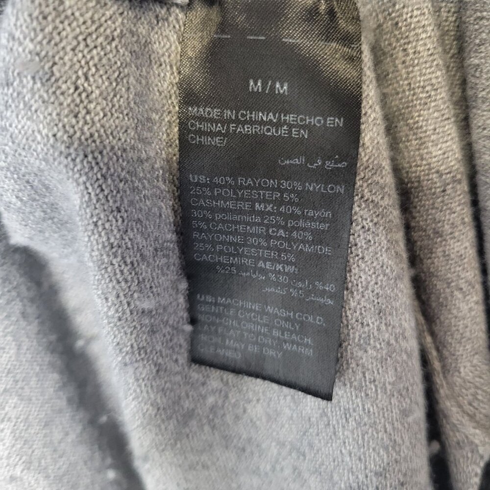 WHBM Women's Medium Cardigan Sweater Duster Long Gray Open Front - Picture 4 of 4